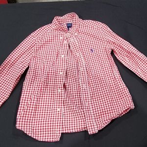 Red checkered Ralph Lauren button up
